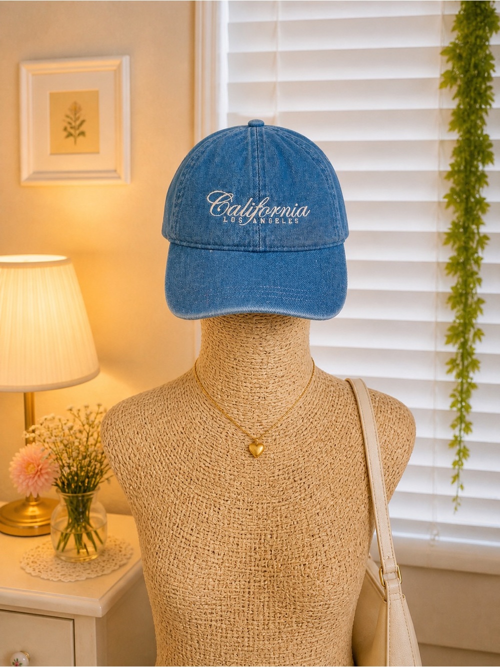 California Los Angeles Blue Denim Baseball Cap